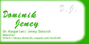 dominik jeney business card